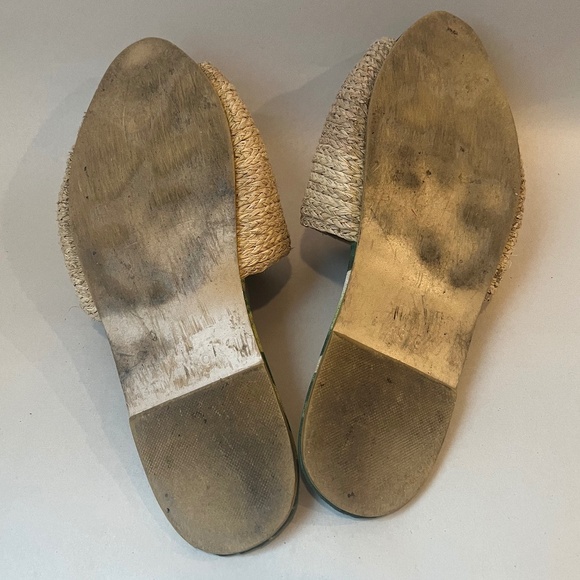 Laura Cepeda Ka'imima Palm Leaves Sraw Tuchin Tradicional Sandals Slip Ons Shoes - Picture 7 of 10